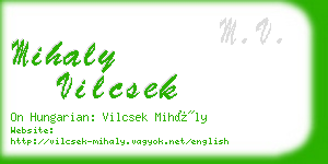 mihaly vilcsek business card